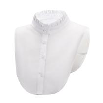 Colarinho falso, design de gola, algodão branco para mulheres