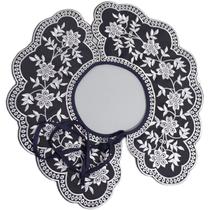 Colarinho falso, gola removível, renda bordada para mulheres