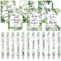 Colarr Christian Journal & Pen Set Greenery 12 cadernos 12 canetas