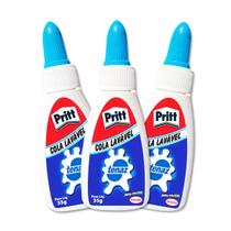 Colas branca tenaz Pritt 35g kit com 3 unidades