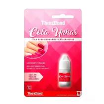 Colas com pincel para unhas 5g threebond postiça tips gel