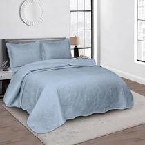 COLCHA AGRA KING 280x260 AZUL 14-4206