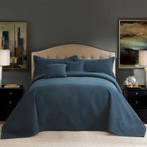 Colcha Blythease Oversized King 300x305cm Azul marinho