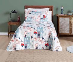 Colcha Bouti Cobre Leito Dupla Face Cama Solteiro Infantil - Bia Enxovais