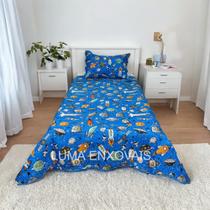 Colcha Bouti Kids Dupla Face Cama De Solteiro Estampada Meninas & Meninos