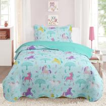 Colcha Bouti Kids Dupla Face Cama De Solteiro Estampada Meninas & Meninos
