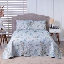 Colcha Bouti Queen Dupla Face Estampada com Porta Travesseiro 3 Peças Cancro Colcha Bouti Queen Dupla Face Estampada com Porta Travesseiro 3 Peças Cancro