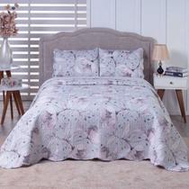 Colcha Bouti Queen Dupla Face Estampada com Porta Travesseiro 3 Peças Toro