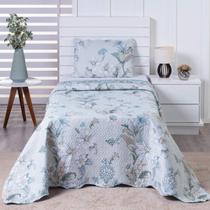 Colcha Bouti Solteiro Dupla Face Estampada com Porta Travesseiro 2 Peças Cancro