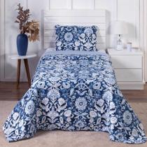 Colcha Bouti Solteiro Dupla Face Estampada com Porta Travesseiro 2 Peças Colcha Bouti Solteiro Dupla Face Estampada com Porta Travesseiro 2 Peças