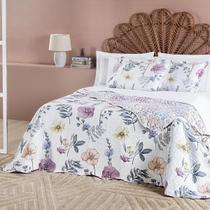 Colcha Cama Casal 3 Peças 200 Fios Floral Valey Eloise