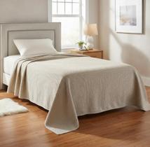 Colcha Cama De Casal Padrão Piquet Cobre Leito 2 M X 2,20 M