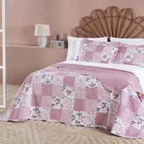 Colcha Cama King 3 Peças 200 Fios Floral Valey Le Rose