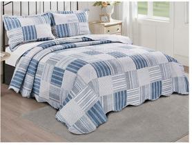 Colcha Camesa Solteiro Patchwork Evolution 2 Pçs - Lausane Colcha Camesa Solteiro Patchwork Evolution 2 Pçs - Lausane