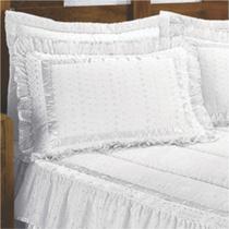 Colcha Casa Show Lese Casal King Babado Duplo 07 Peças