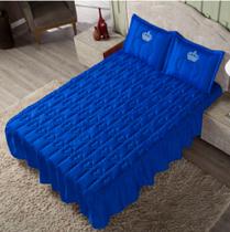 Colcha Casal 3 Peças Cobre Leito Casal Diana Tecido Premium Super Macio Decoração Quarto - 764