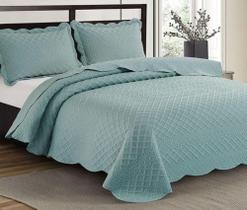 Colcha Casal 3 Peças Ilusion Orla Piscina Camesa Colcha Casal 3 Peças Ilusion Orla Piscina Camesa