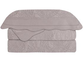 Colcha Casal Camesa 100% Poliéster 150 Fios - Antique Rose 3 Peças
