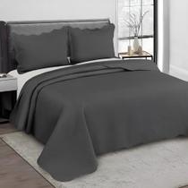 Colcha Casal Camesa Bullet 220x240 Matelassê 3 Peças Cobre Leito Porta Travesseiro