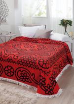 Colcha casal chenille jolitex 220x240 bruna vermelha Colcha casal chenille jolitex 220x240 bruna vermelha