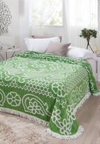 Colcha Casal Chenille Jolitex 220x240 cm Bruna Verde