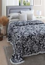 Colcha Casal Chenille Jolitex 220x240 cm Valentina Chumbo
