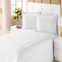 Colcha Casal Clean Branca Enxovais Aquarela 4 peças Colcha Casal Clean Branca Enxovais Aquarela 4 peças