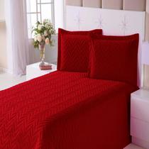 Colcha Casal Clean Vermelha Enxovais Aquarela 4 peças Colcha Casal Clean Vermelha Enxovais Aquarela 4 peças
