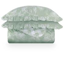 Colcha Casal com Almofadas 300 Fios Botanikos - Marken Fassi Colcha Casal com Almofadas 300 Fios Botanikos - Marken Fassi