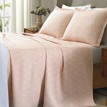 Colcha Casal Dohler Piquet Favo Estampada 100% Algodão Macia 3pçs