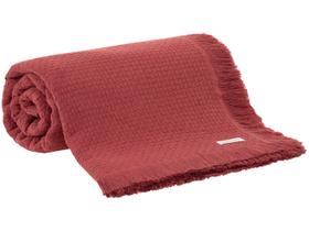 Colcha Casal In Design Com Franja - 100% Algodão