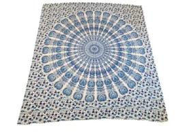 Colcha Casal Mandala Indiana Branca 2,30x2,10