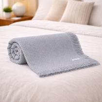 Colcha Casal Manta Sofá Buddemeyer In Design 100% Algodão Decorativa Franja Piquet