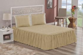 Colcha Casal Padrão 03 Peças Guipir Lisa Matelado