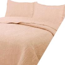 Colcha Casal Padrão Bella Dupla Face 03 Peças - Coral Colcha Casal Padrão Bella Dupla Face 03 Peças - Coral