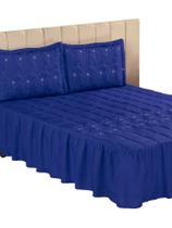 Colcha Casal Padrão Bordada Diva 3 Peças