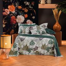 Colcha Casal Piquet Teka Genova Print Éden 100% Algodão 220x240 (Não acompanha fronha)
