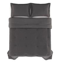 Colcha Casal Poliester Baumann Grafite Karsten Colcha Casal Poliester Baumann Grafite Karsten