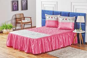 Colcha Casal Queen Bella 3 pcs Cetim