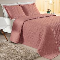 Colcha Casal Queen Size Cama Box Kit Cobre Leito Agata