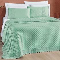 Colcha Casal Queen Size London 200 Fios Bordado Inglês Super Elegante NOBLESS
