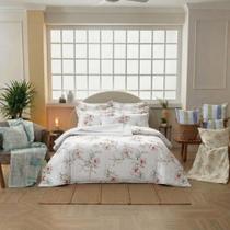 Colcha Casal Teka Allegro Lírios 2,00m x 2,30m 100% Algodão Colcha Casal Teka Allegro Lírios 2,00m x 2,30m 100% Algodão