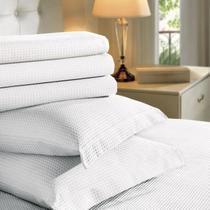 Colcha Casal Teka Genova Piquet Favo Branco 100% Algodão