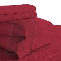 Colcha Casal Teka Genova Piquet Favo Cereja