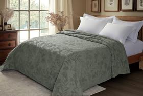 Colcha Casal Vintage Classic Lavanda 220x240cm Verde Olive Jolitex