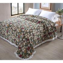 Colcha Chenille Canelada Rafaella 220x240cm Verde Jolitex Colcha Chenille Canelada Rafaella 220x240cm Verde Jolitex