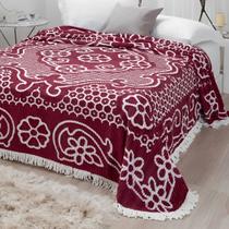 Colcha Chenille Casal Bruna Canelada Jolitex 2,20 X 2,40 Com Franja