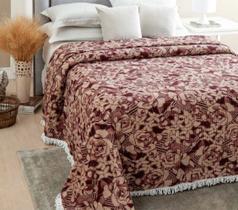 Colcha Chenille Casal Queen Jolitex Com Franja Canelada 2,20 x 2,40m