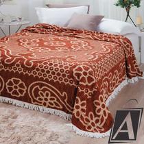 Colcha Chenille Jolitex Casal Bruna Marrom e Branco Colcha Chenille Jolitex Casal Bruna Marrom e Branco