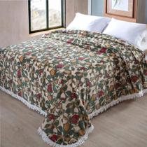 Colcha Chenille Jolitex Com Franja Rafaella Verde 220x240cm Colcha Chenille Jolitex Com Franja Rafaella Verde 220x240cm